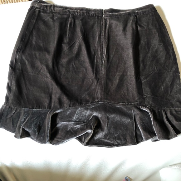 Madewell Gunmetal Silk & Viscose Lined Skirt Size 12 - Picture 2 of 7